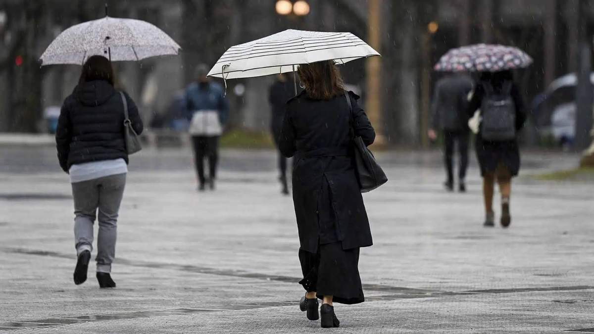 Clima del viernes: calor y tormentas. Fuente: (X)
