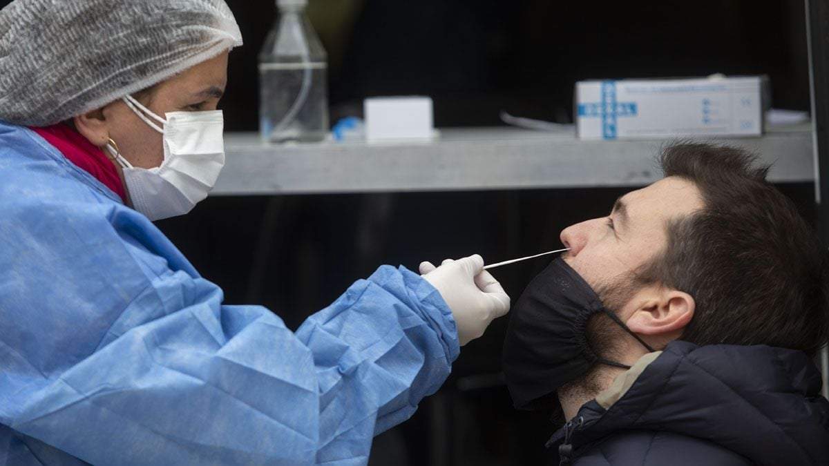 Test de coronavirus. Fuente: (Twitter)
