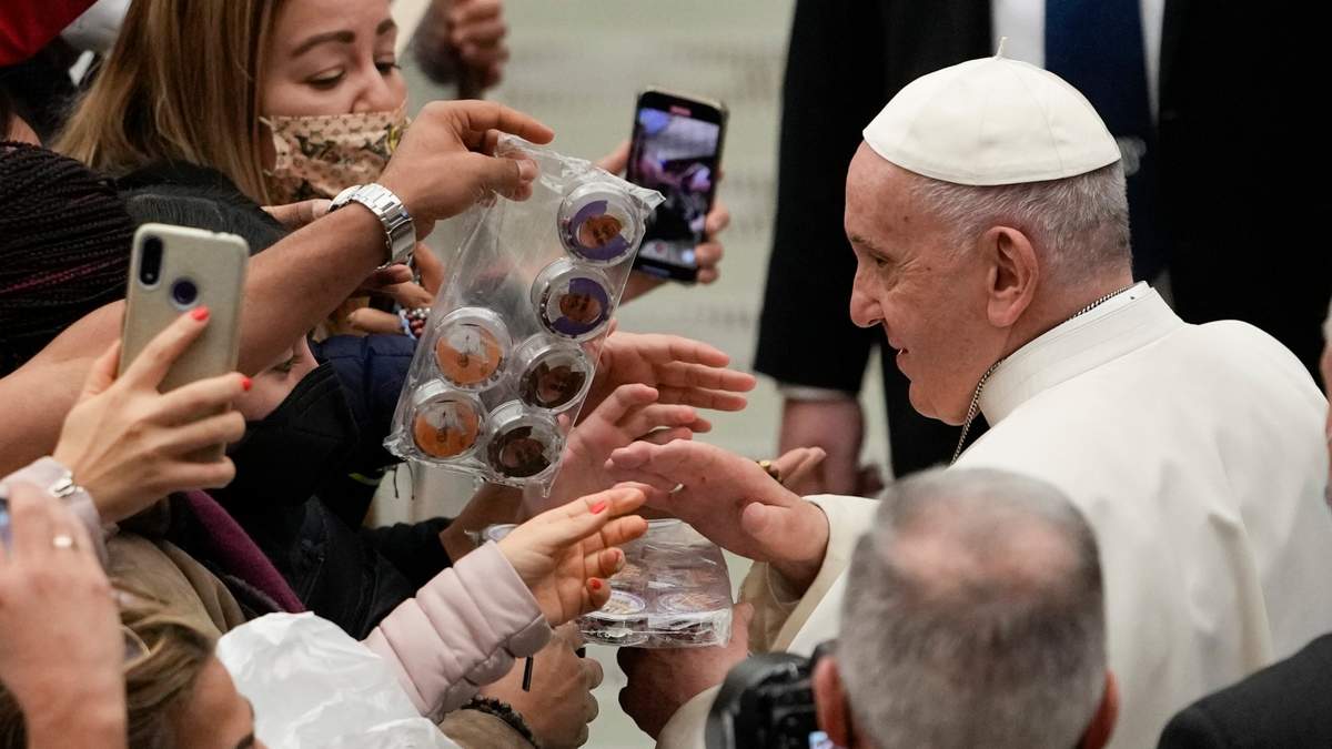 El papa Franciso durante su audiencia general
