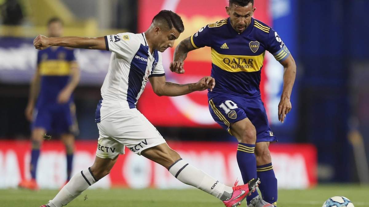Tevez ante Talleres. Fuente: (Instagram)