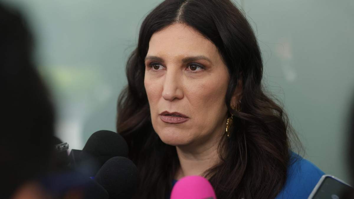 Kenia López Rabadán, este lunes en el Senado
