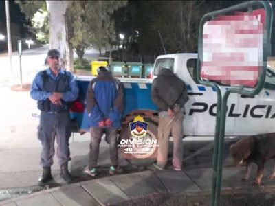 Los atraparon in fraganti robando en un comercio de Centenario al que ingresaron por los techos
