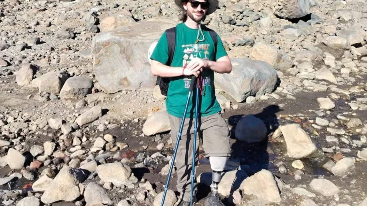 Ezequiel Martí escaló el volcán Copahue. Fuente: (Neuquén Informa)
