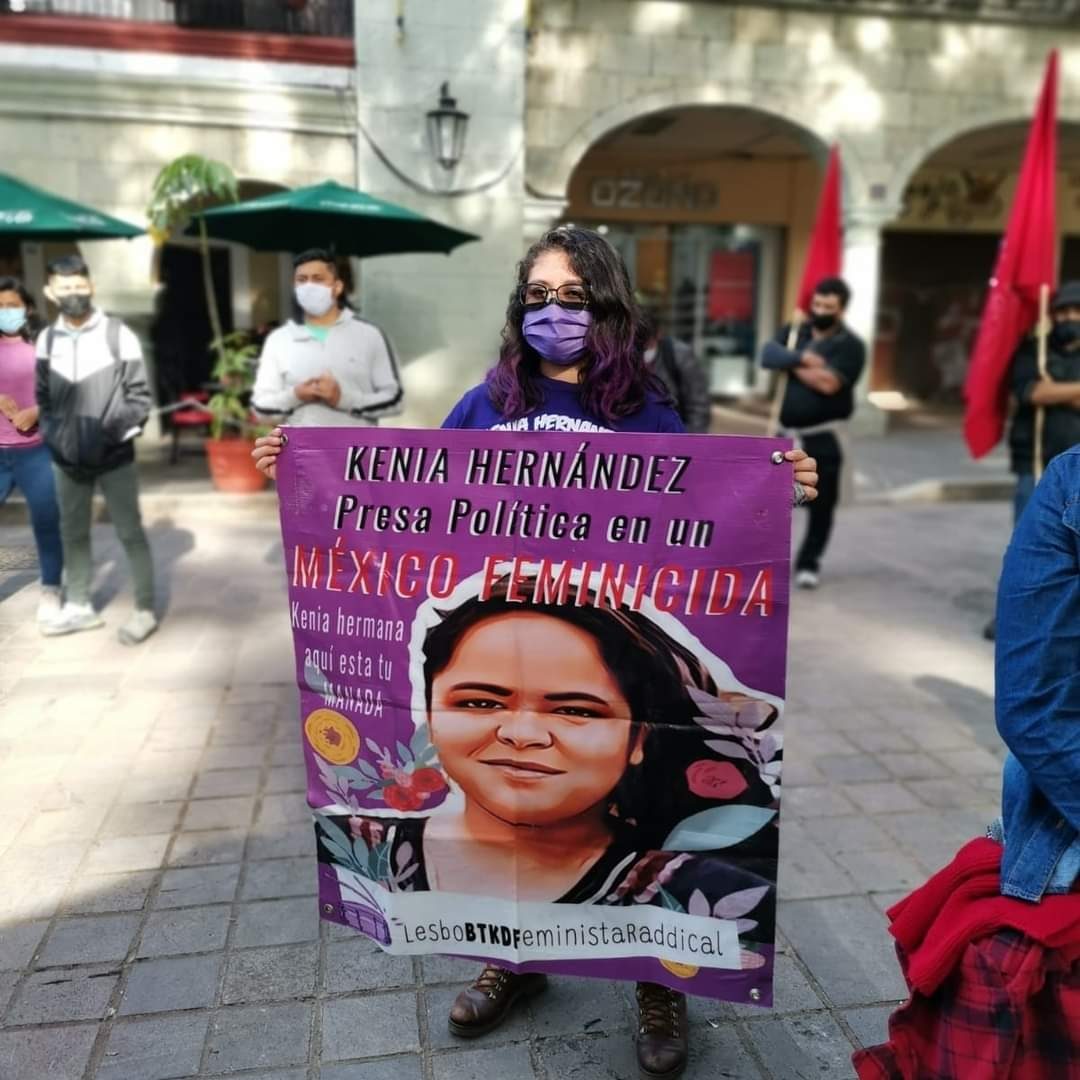 Yaneli Fuentes en un evento a favor de la liberación de Kenia 1