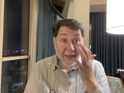 Fernández Noroña llora por Palestina durante transmisión en vivo (Video)