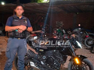 Una persecución en Cuenca XV terminó con la detención de una pareja y la recuperación de una moto