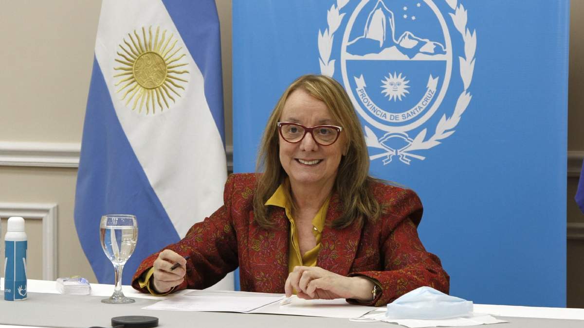 La gobernadora de Santa Cruz, Alica Kirchner. Fuente: (Twitter)