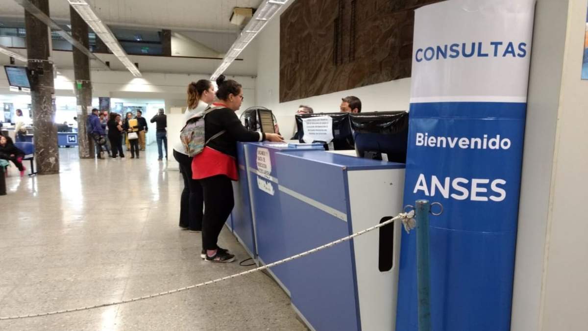 Oficina de la ANSES. Fuente: (Twitter)