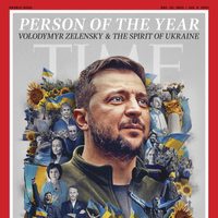Revista TIME elige al presidente de Ucrania como persona del año