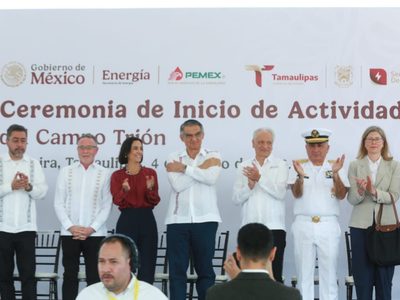 El futuro de Pemex está en Tamaulipas: arranca Campo Trión en Altamira