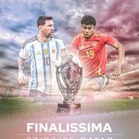 Oficializan “Finalissima” entre España y Argentina el 27 de marzo en Qatar