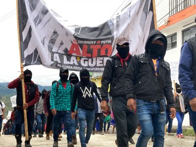 EZLN protesta contra todas las guerras capitalistas y demanda alto al conflicto en Ucrania
