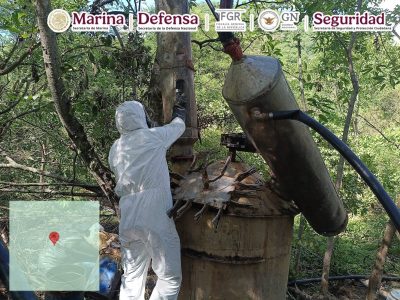 Desmantelan tercer narcolaboratorio en territorio de Los Mayos en Durango