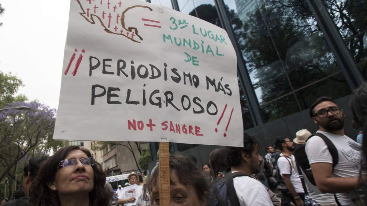 Protesta de periodistas