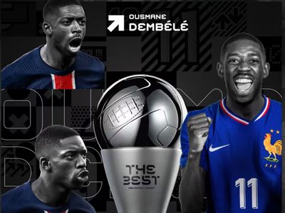 Dembelé fue el protagonista de la noche con el The Best