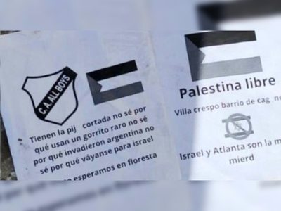 Banderas de Irán y cajones israelíes: la repudiable cargada de All Boys a Atlanta que generó una denuncia de Patricia Bullrich