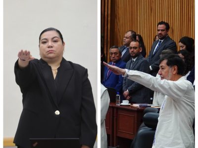 Rinden protesta Edith Suárez y Fernández Noroña al consejo general  del INE