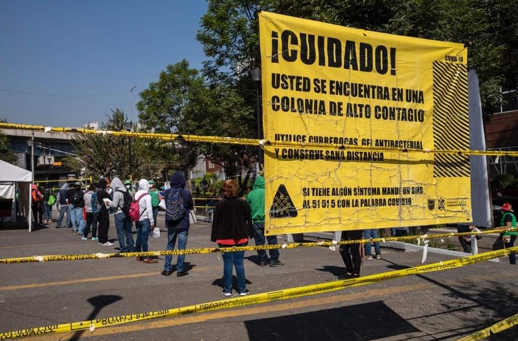 Un módulo de detección de covid en la CDMX