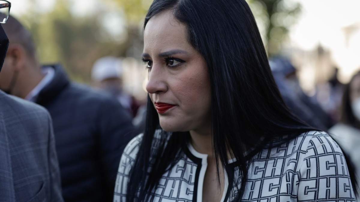 La alcaldesas suspendida de Cuauhtémoc, Sandra Cuevas