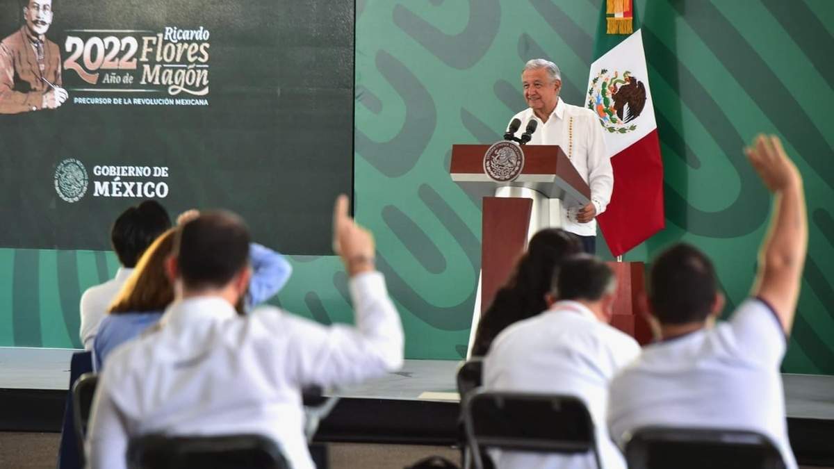 El presidente López Obrador en Sinaloa