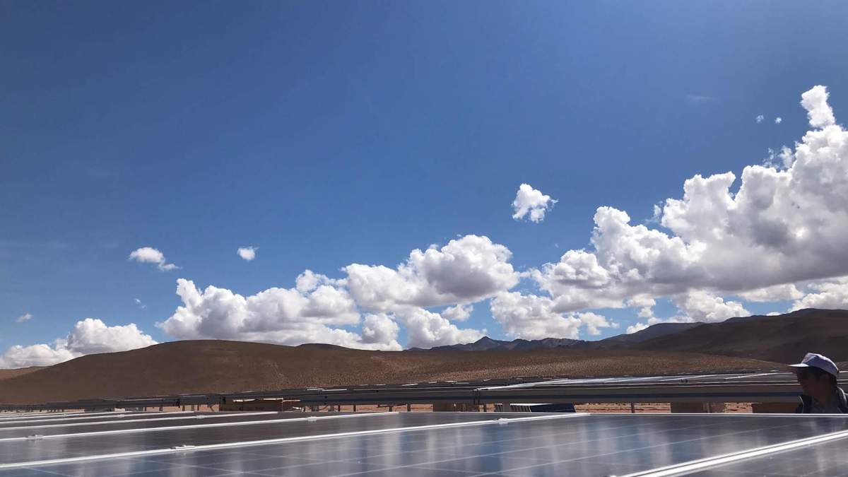 Parque solar Cauchari. (Fuente: Twitter)