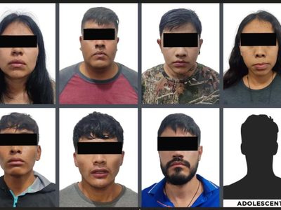 Caen ocho presuntos integrantes del CJNG, entre ellos una funcionaria del DIF de Malinalco
