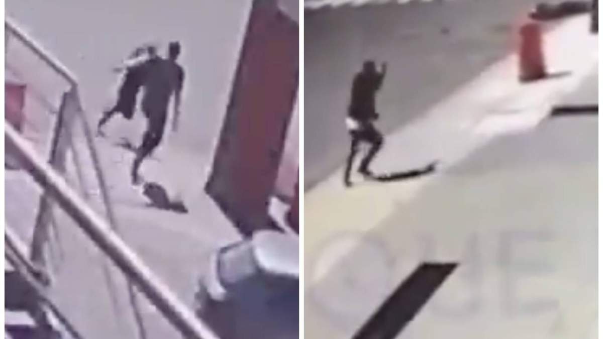 La huida de los presuntos ladrones y el momento en el que uno fue abatido
