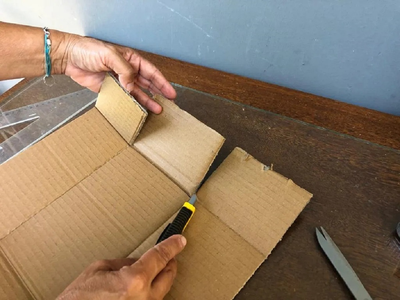 Solo con pedazos de cartón y pintura: mirá esto tan lindo y creativo para tener en tu pieza o en la oficina