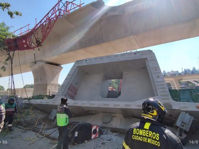 Colapsa estructura del Tren Interurbano México-Toluca