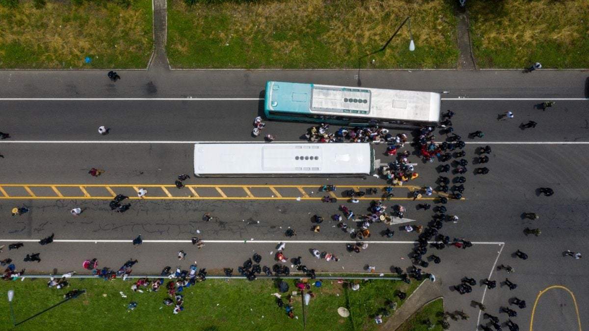 Integrantes de una caravana migrante detenidos en Metapa, Chiapas, en 2019.