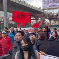 Caos vial en CDMX y Edomex por bloqueos del Sindicato del Colegio de Bachilleres