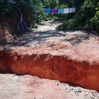 Cortan un camino en la sierra de Guerrero para protestar contra la violencia armada