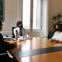 Villa Mascardi: Carreras se reunió con autoridades nacionales