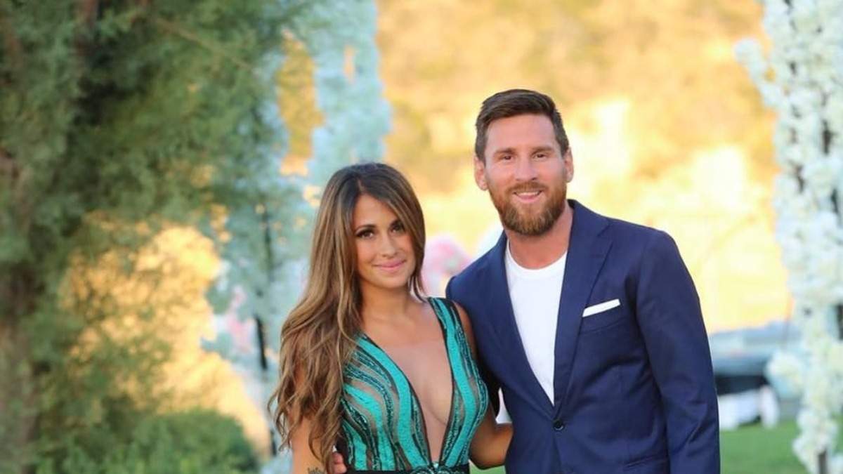 Antonela Roccuzzo y Lionel Messi. Fuente: (Instagram)