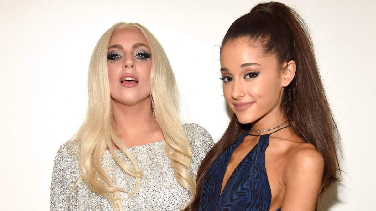 Lady Gaga y Ariana Grande Fuente: (Twitter)