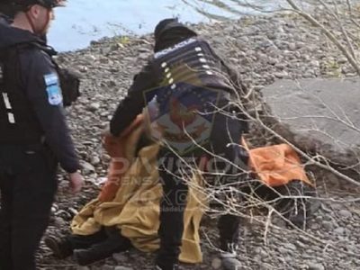 Dramático rescate de una mujer en las aguas del Limay