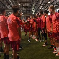 Recién llegó y concentra: Gallardo sorprendió con una figura en los concentrados de River