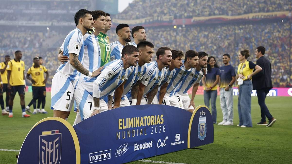 Argentina sin Messi en Ecuador.