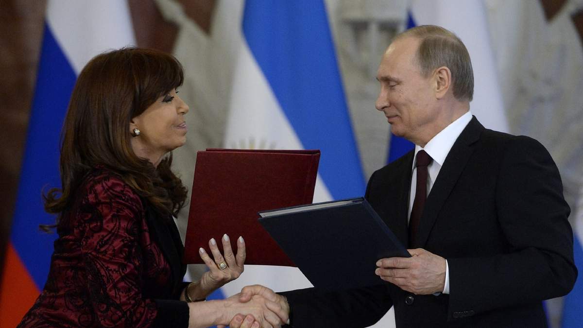 Cristina Kirchner y Vladímir Putin. Fuente: (Twitter)