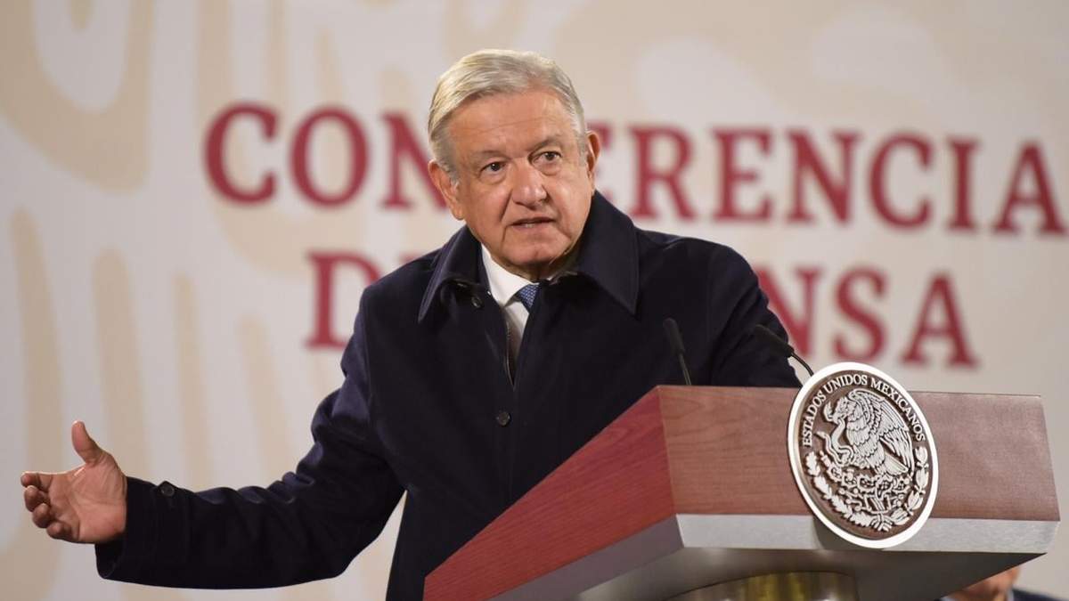 El presidente López Obrador en Palacio Nacional