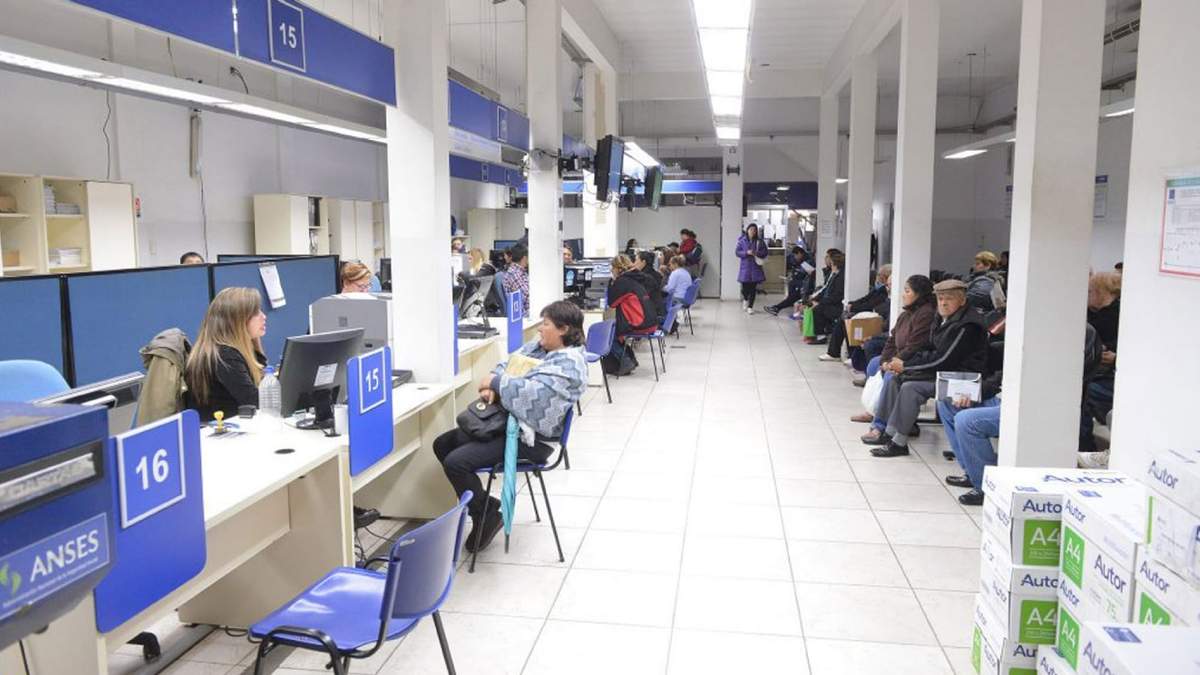 Oficina de la ANSES. Fuente: (Twitter)