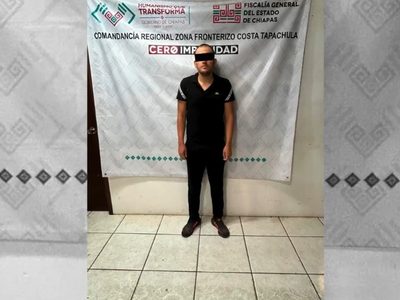Detienen a presunto feminicida en Chiapas; asesinó en habitación de hotel a su pareja sentimental