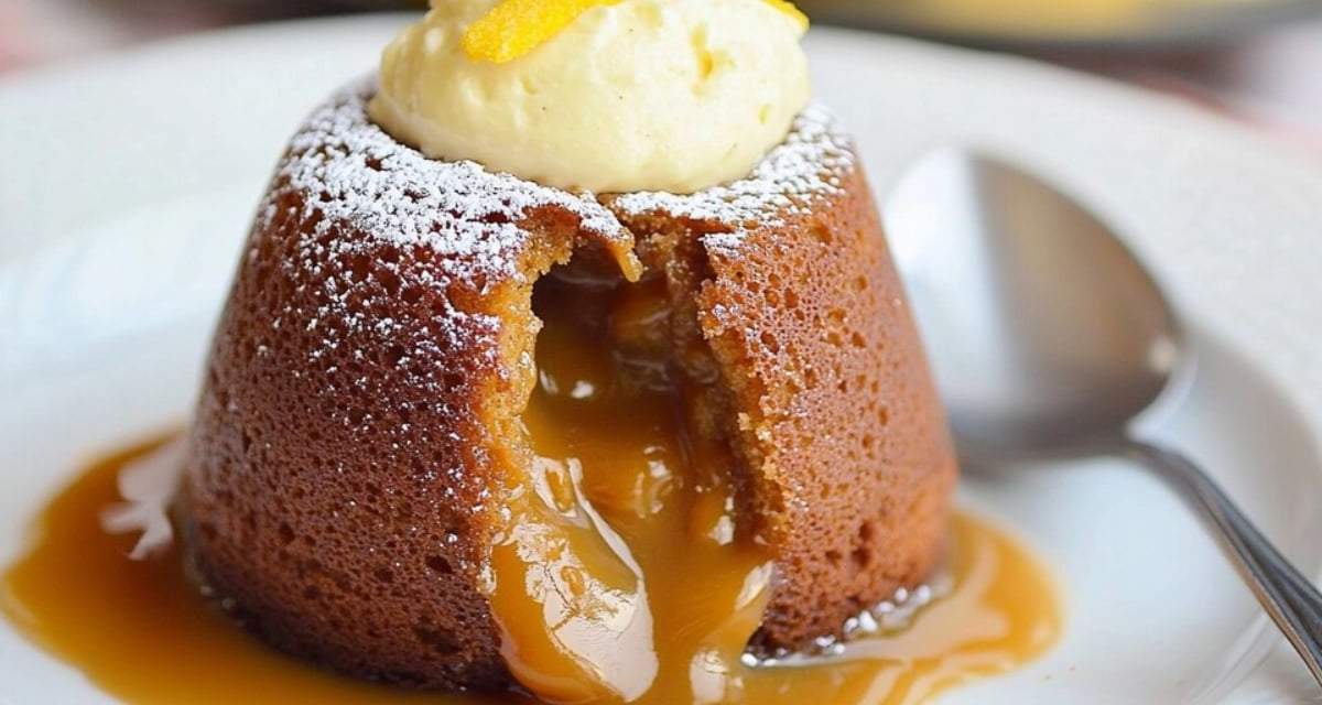 Volcán de dulce de leche. Fuente: (Instagram)
