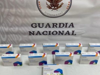 Guardia Nacional asegura mil tabletas de medicamento controlado