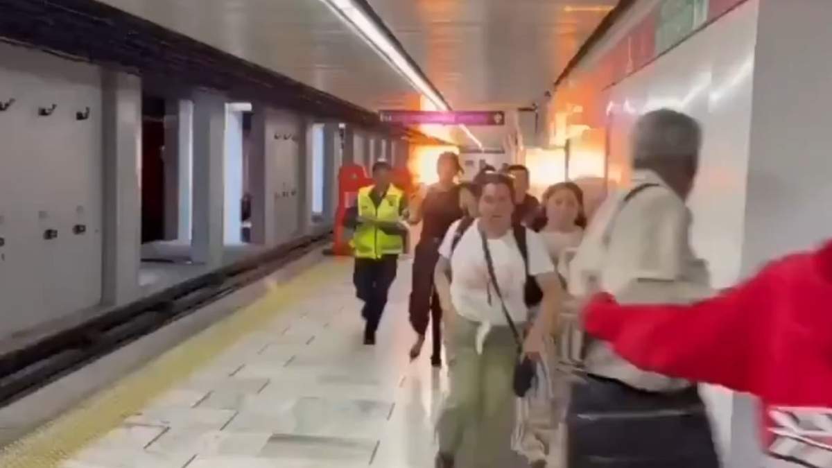 Momento del cortocircuito en la estación Salto del Agua
