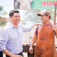 Marcos Koopmann apoyó a los productores en la Fiesta del Productor Porcino y la Fruta Fina