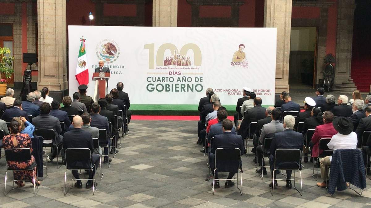 Informe de AMLO en Palacio Nacional