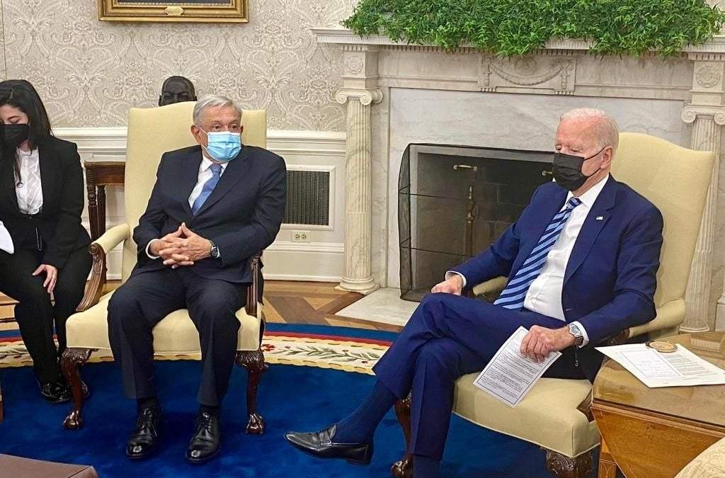 Reunión bilateral entre AMLO y Biden