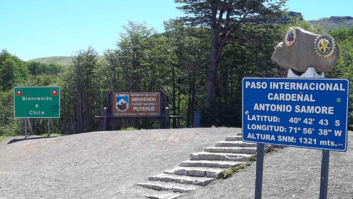 Paso fronterizo entre Neuquén y Chile. Fuente: (Twitter)