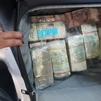 Detienen a sujeto en auto blindado con placas falsas y 4 mdp en efectivo